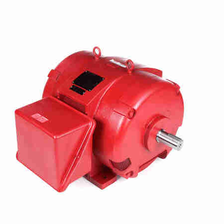 MARATHON 125 Hp Fire Pump Motor, 3 Phase, 3600 Rpm, 230/460 V, 404Ts Frame, Odp U530